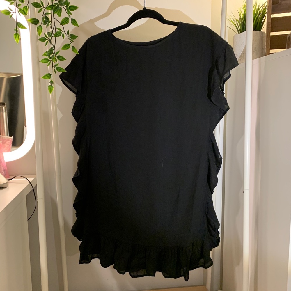 Anthropologie Line & Dot Ruffle Mini Dress